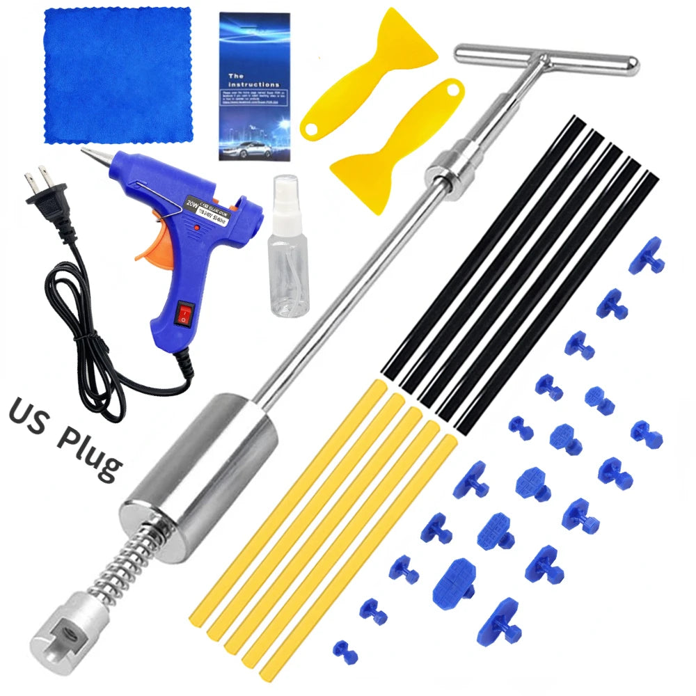 Paintless Dent Repair Tools Car Puller Removal Kit Slide Hammer Reverse Hammer Tool Body Suction Cup Adhesive
