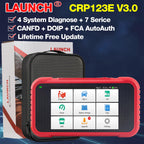 LAUNCH X431 CRP123E V3.0 OBD2 Scanner ENG ABS Airbag SRS AT Auto Diagnostic Tool 7 Reset Code Reader Automotive tools PK CRP123 Car Mobile World