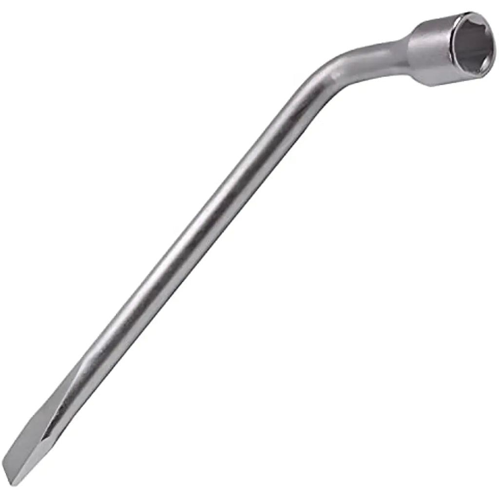 Car Spare Tire Lug Wrench - L type Hexagonal Head 17/19/21mm Slotted End Socket Repair Tool, Standard Tire Wrench CM World