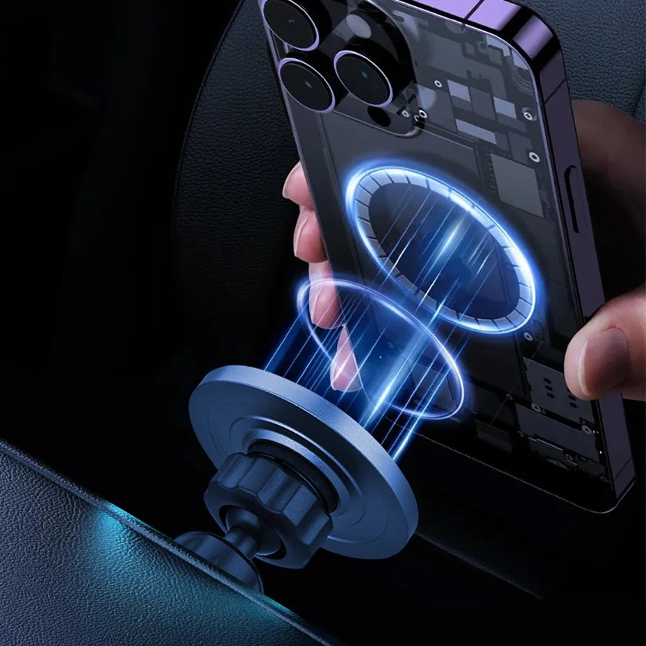 Safe Phone Holder Magnetic Car CD Slot Mount Support Mobile Bracket Cell Clip for iphone 16 15 14 13 12 11 Samsung Xiaomi