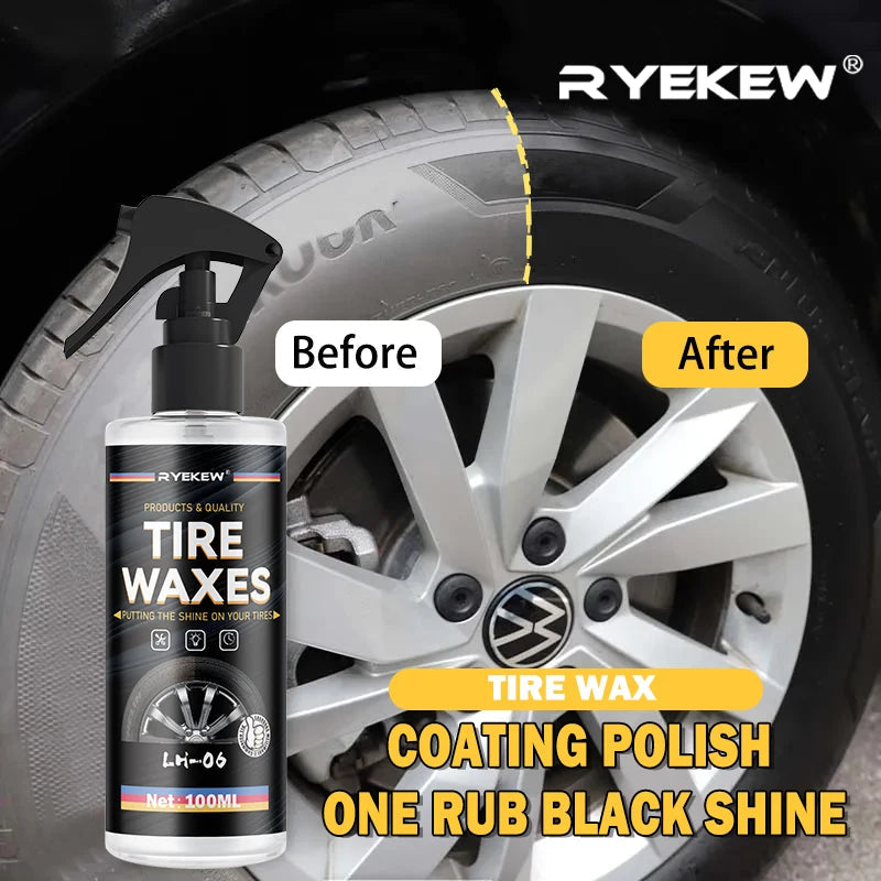 Tyre Gloss Tire Coating Spray Hydrophobic Sealant Wax For Car Wheel Auto Care Re-black Shine Chemistry Filler CM World