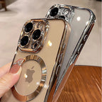 New Official Desert Gold Phone Case For iPhone 16 17 15 14 13 12 11 Pro Max Clear For Magsafe Magnetic Lens Protector Soft Cover