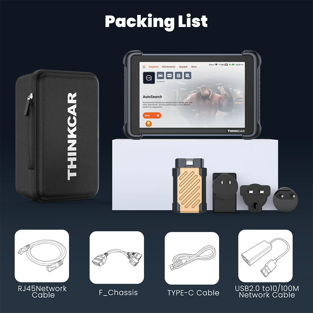 THINKCAR Scanner THINKSCAN 689BT OBD2 Diagnostic Tool Support DOIP CAN FD Lifetime Free Update Car Mobile World