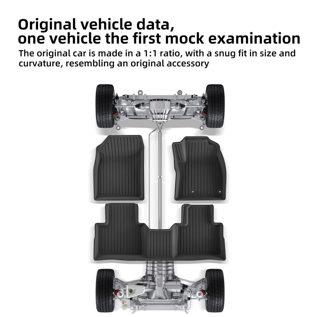 for Mitsubishi Outlander 2023-2024 Car Floor Mats Car Accessories Cargo Liner Trunk Mat Protection Pad Only Fit Right Rudder