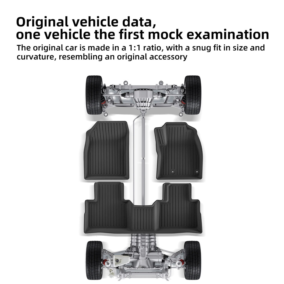 for Mitsubishi Outlander 2023-2024 Car Floor Mats Car Accessories Cargo Liner Trunk Mat Protection Pad Only Fit Right Rudder