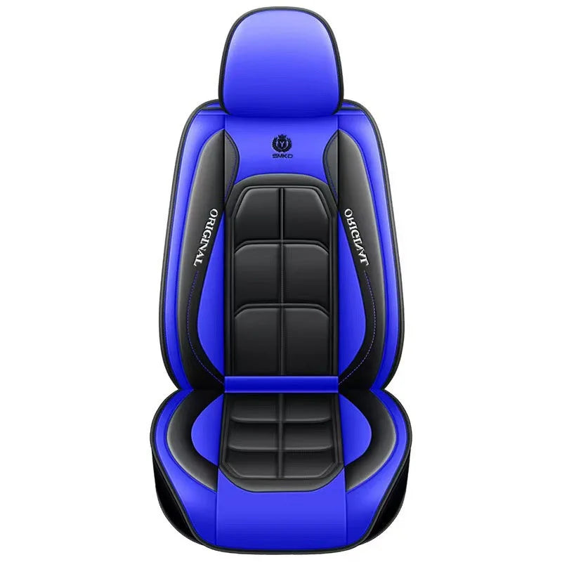 All inclusive seat cover, full leather car seat cushion, single seat driver and passenger seat cover, all season universal pad CM World