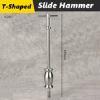 5Pcs Internal External Slide Hammer Puller Set Wheel Axle Bearing Remover Auto Car Front Rear Bearing Extractor Repair Tool