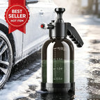 2L Manual Air Pressure Snow Foam Sprayer Hand Press Car Wash Bottle with 3 Replaceable Nozzles for Vehicle Cleaning