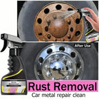 Car quick-care rust remover spray, car exhaust pipe rust remover, car wheel rim rust remover, metal powder cleaner CM World