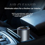 Negative Ion Car Air Purifier UV Sterilization Auto Air Cleaner Vehicle Ionizer Freshener Odor And Haze Removal