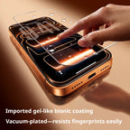 SAMZHE 3D Hot-bending Screen Protector for iPhone 17 Pro Max 16 Pro HD Full Coverage Corning Tempered Glass Film for iPhone 17