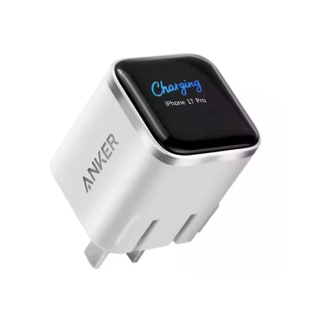 Anker Smart 45w Charger Adapter with Display Suitable for Iphone 17 Pro Max Charging Head Fast Charging