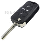 jingyuqin Flip Folding Remote Key Shell 3 Buttons Fob For Hyundai Accent Keyless Entry Cover Car Alarm Housing HY18 TOY40 Blade CM World