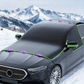 Winter Car Snow Cover for Sedans/SUVs - Magnetic UV-Protective Windshield Cover with Oxford Cloth Snowproof Frostproof Shield CM World