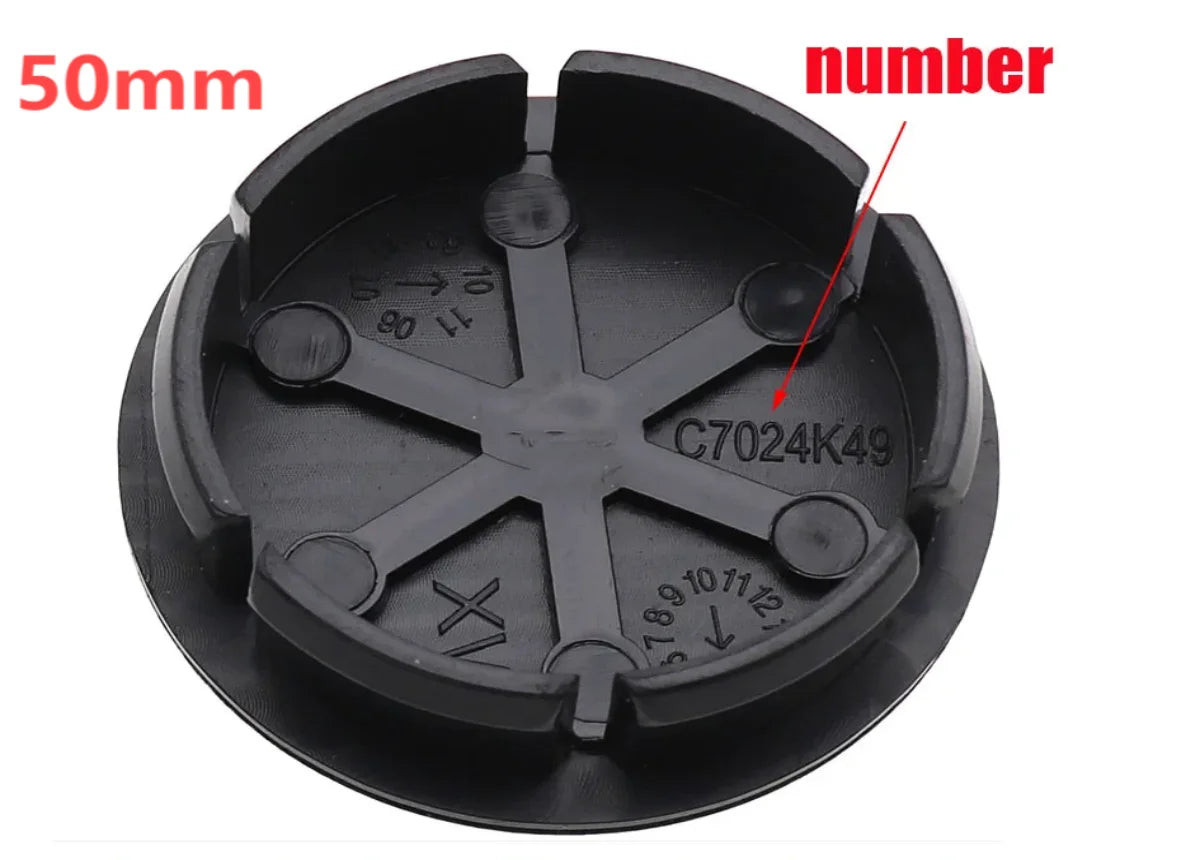 4pcs Fiat 500 Wheel Center Hub Caps 50mm Original Rim Cover Emblem Badge Auto Styling Accessories for Car