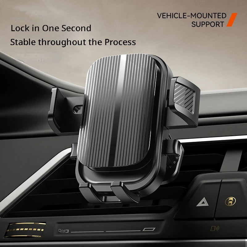Flexible Cell Phone Holder Car, Phone Mount for Car Air Vent, Universal Auto Lock Car Phone Holder for iPhone Most Smartphone CM World
