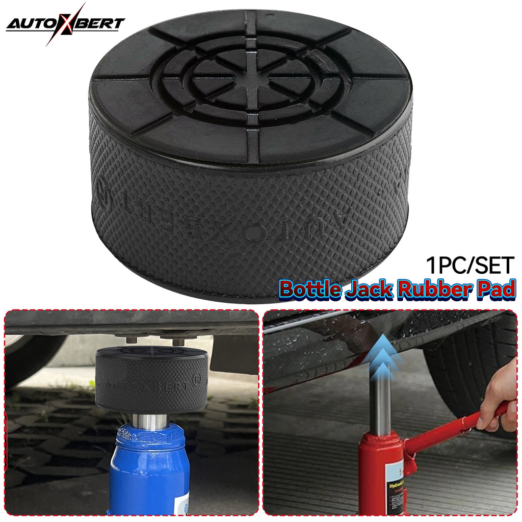 Rubber Bottle Jack Pad Support Point Adapter Jacking Car Removal Repair Tool For 10 Ton Bottle Jacks Auto Accessories 60 x 30mm CM World