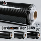 Carbon Fiber Car Body Film Black Vinyl Auto Wrap Sticker Matte Glossy Motorcycle Protective Film 6D 5D 4D 3D Vehicle Cover Foil