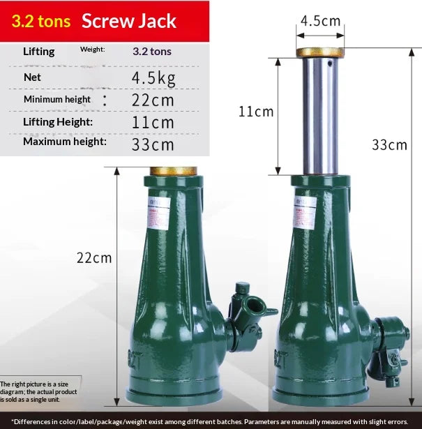 Car Rescue Tools Small Compact Hydraulic Jockey Jack Pneumatic Lift Car Garage Emergency Roadside Heavy Duty 3 Ton Portable CM World