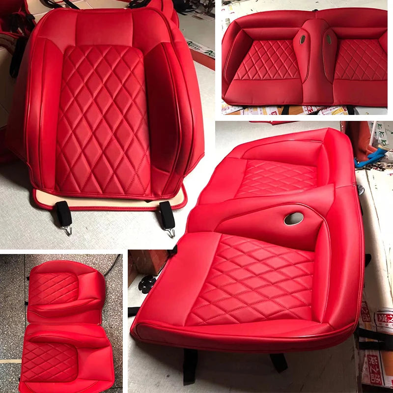 Custom Fit for 2015-2024 Mustang Coupe Car Seat Covers Full Set Durable Quality Material for Ford Mustang Coupe Gt CM World