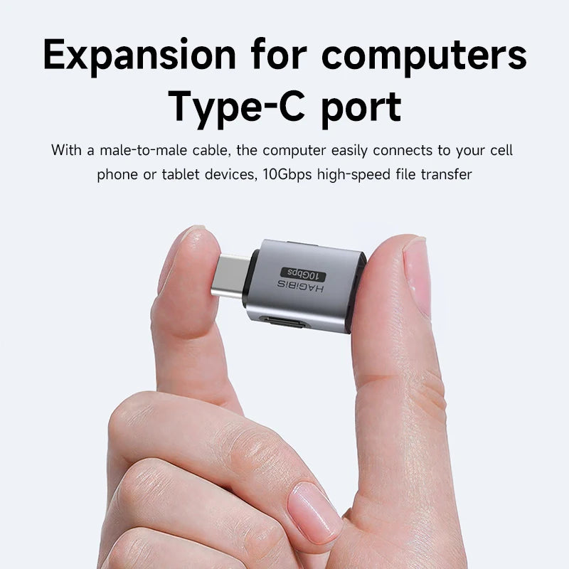 Hagibis USB to Type C OTG Adapter 10Gbps High-Speed Data Transfer USB C Male to A Female  For Macbook Pro iPhone 17 iPad Tablet Car Mobile World