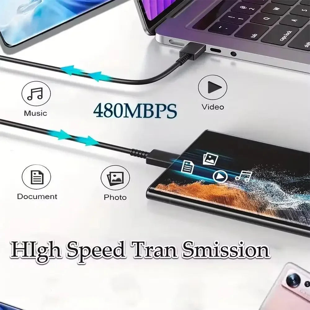 PD 45W USB C Charger Super Fast Charger Type C Cable For Samsung Galaxy S22 S23 Ultra Note 20 Quick Charge Phone Charger Adapter Car Mobile World