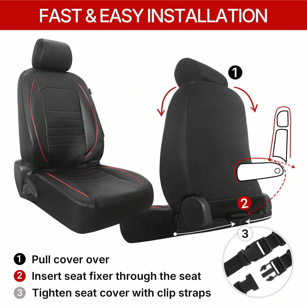 PU Front Seat Car Seat Covers Auto Interior Accessories Car Seat Products