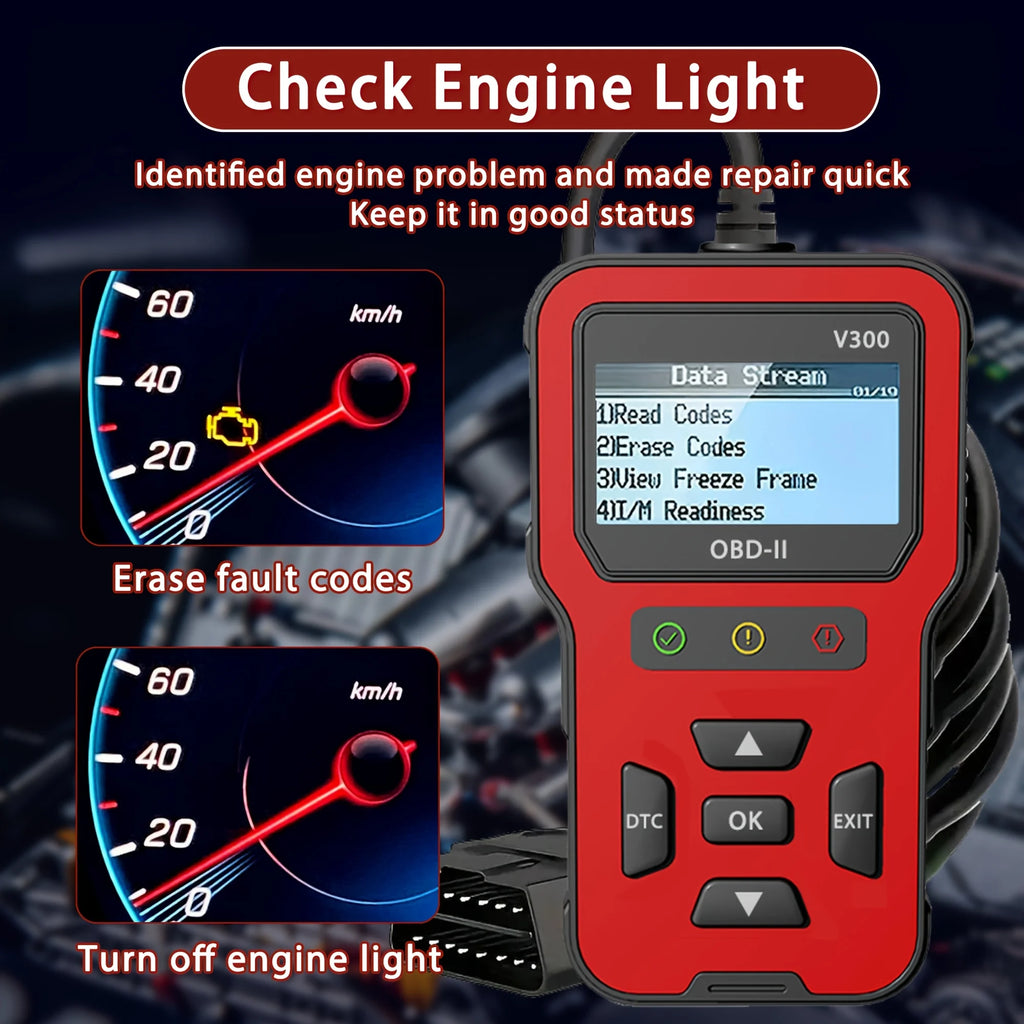 2025 Newest Model OBD2 Scanner Diagnostic Tool - Complete Fault Code Reader, Clear Error Codes, Data Stream, I/M Readiness Car Mobile World
