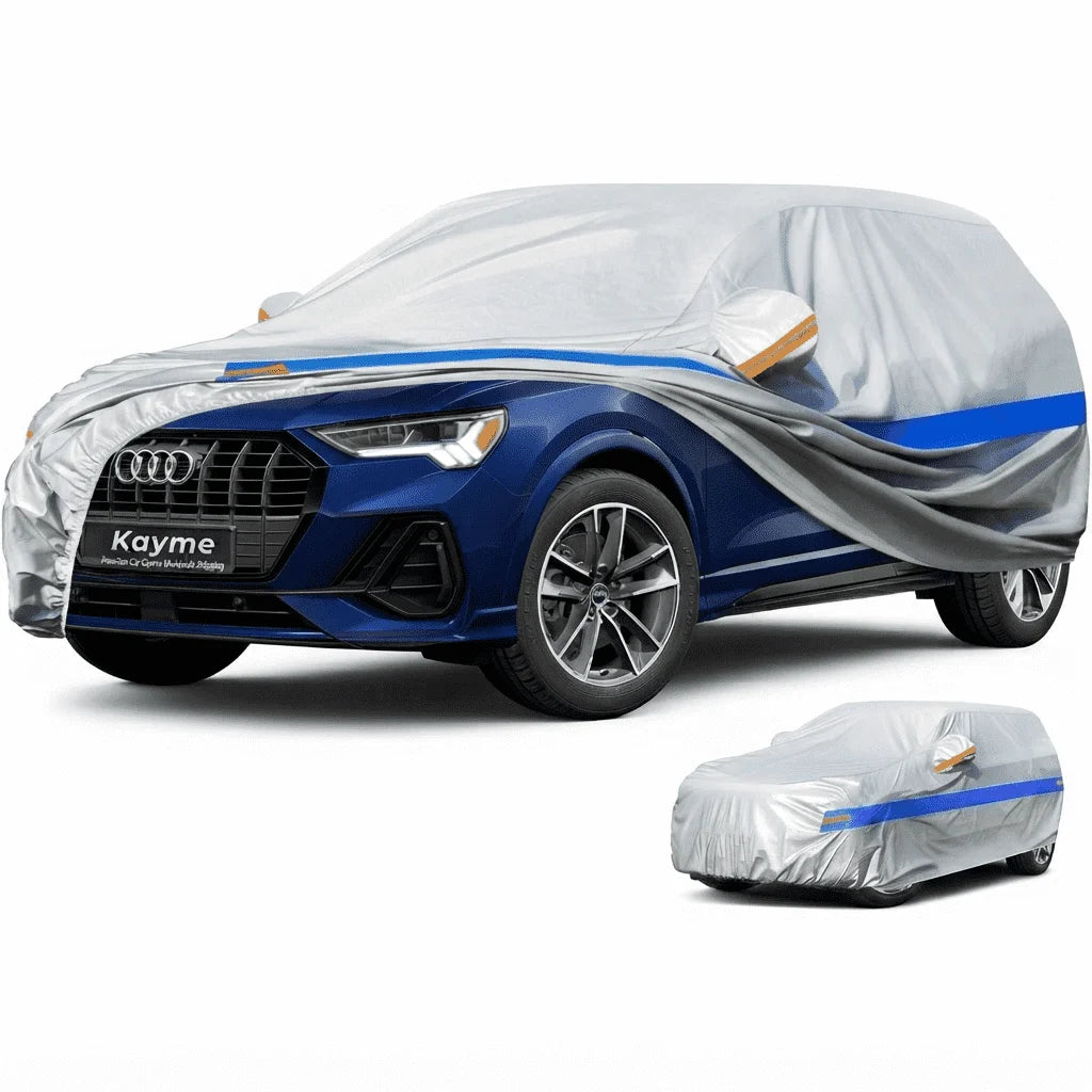 Universal Thickened Waterproof Car Cover Outdoor All Weather Rain Snow UV Dust Protection Covers Fit For Hatchback Sedan SUV Car Mobile World