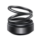 Solar Powered Aromatherapy Diffusers Portable Double Ring Aroma Diffuser Rotating Suspension Car Decoration Accessories