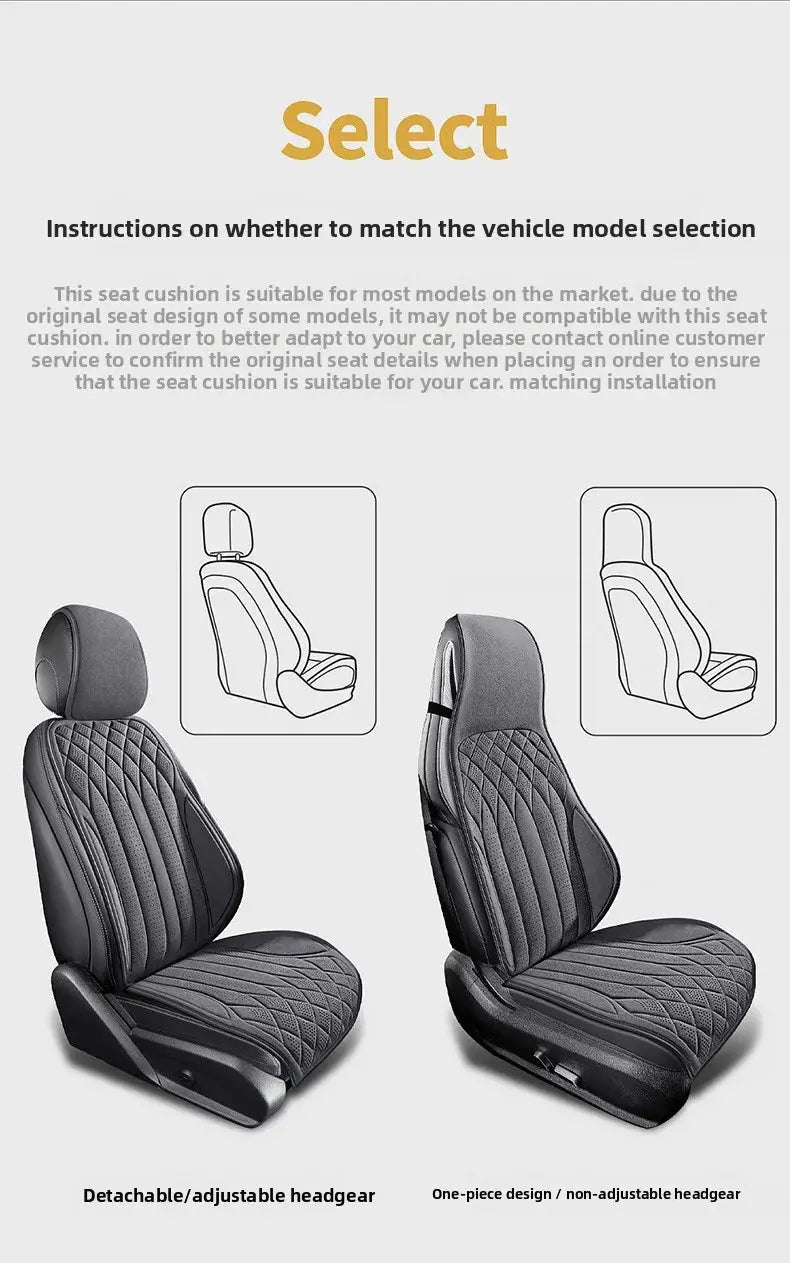 Car Suede Seats Protection Universal Car Seat Cover All Season Breathable High Quality Perforated Latex Suede SUV Seat Covers Car Mobile World