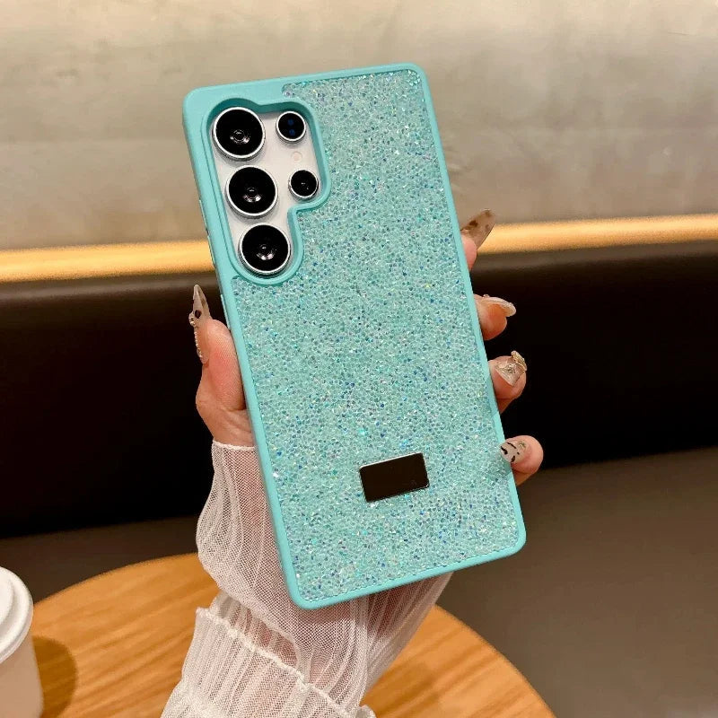 Trend Bling Glitter Diamond Case for Samsung Galaxy S26 S25 S24 S23 Plus Ultra Rhinestone Shockproof Hard Back Protective Cover Car Mobile World