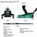 Horizontal hydraulic jack tire changing auto repair tool small car SUV off-road vehicle aluminum iron jack