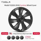 4PCS 19 Inch Wheel Cover for Tesla Model Y 2020-2024 Right＆Left Automobile Hubcap Replacement Wheels Cover Full Rim Accessories CM World