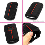 Silicone Car 3 Buttons Key Fob Case Cover Chain For 2020-2025 Mazda 3 Hatchback CX-30 CX-50 CX-90 CX-5 CX-9 MX-30 2022 2023 2024 CM World