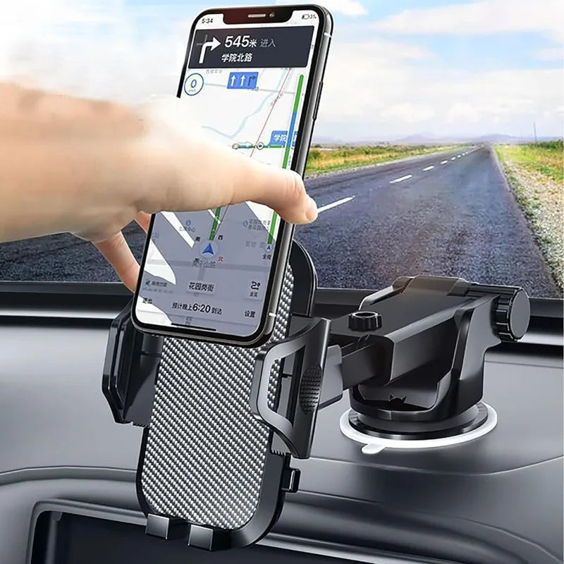 Car Phone Holder 360° Rotation Phone Holder for Car Quick Release Adjustable Car Phone Mount Dashboard for iPhone Samsung Xiaomi