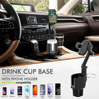 Universal Multifunction Car Cup Holder 360 Degree Adjustable Cellphone Mount Stand for Mobile Phone GPS Clip Cradle Accessories CM World