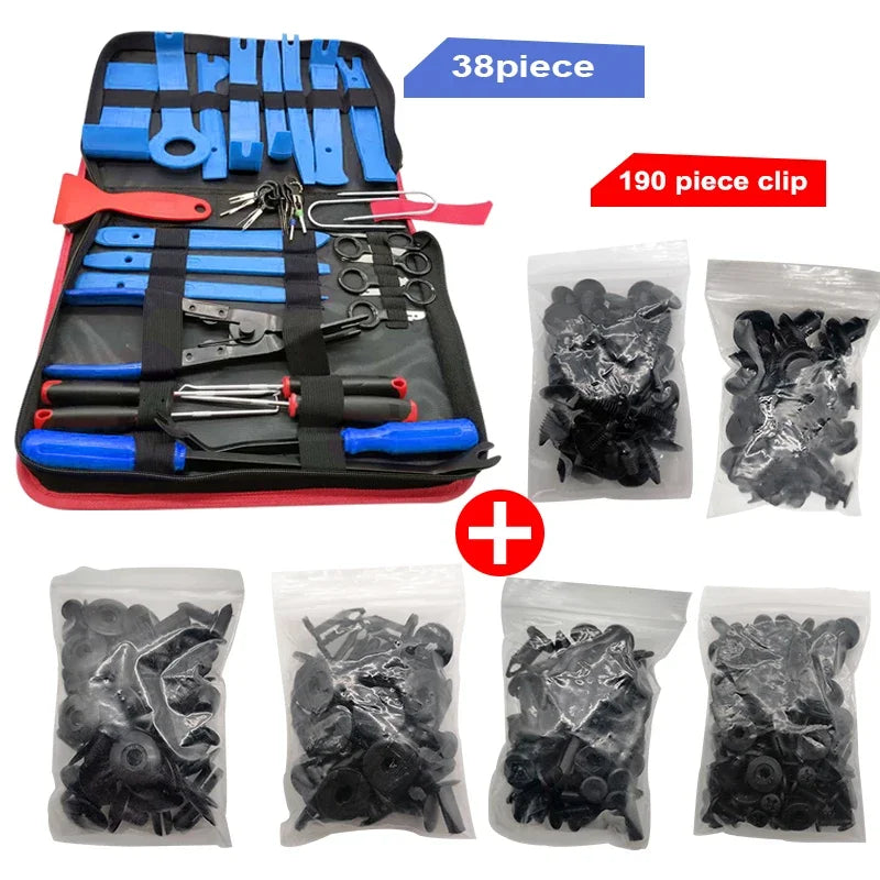Car tools Car Interior Disassembly kit plastic trim removal tool car clips puller diy Panel Tools for auto trim puller set CM World