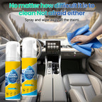 Automobile Cleaning Agent Polishing Cleaner Set Car Interior Foam Cleaner Kit for Car Leather Seats Dashboard  Windows Cleaning CM World