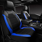 9pcs Universal Leather Seat Covers, Breathable Car Seat Cover Full Set for Car , Auto,SUVs,Trucks CM World