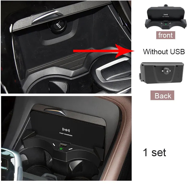 15W wireless charging For BMW X1 F48 F49 X2 F39 2016-2021phone charger mobile holder fast charge interior accessories CM World
