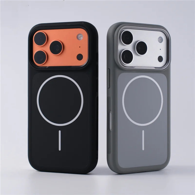 Original Double Color for Magsafe Case For iPhone 17Air 17Pro 17Pro Max Matte Magnetic Wireless Charge Hard Protective Cover Car Mobile World