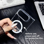 Fashion Magnetic Clear Folding Cell Phone Case for Iphone Duo 18 Fold 18ultra Anti-Drop Protection Covers