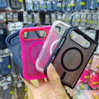 Matte Translucent Magnetic Hard Case For iPhone Duo Fold Frosted Clear Charge For Magsafe Compatible Foldable Shell Funda Cove