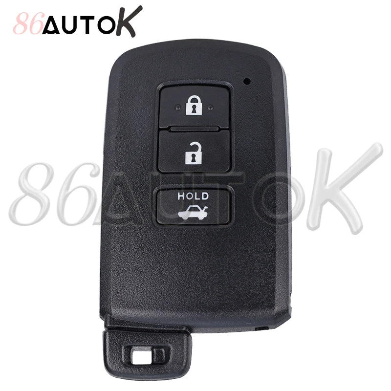 Car Key Shell Smart Key Case for Toyota Avalon Camry RAV4 2012-2015 Key Fob with Insert Key Car Key Case Fob Cover 2/3/4 Buttons CM World