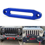 10 inch Billet Polished Aluminum Bolt-Pattern Hawse Fairlead Synthetic Winch 8000-15000 LBs for ATV/UTV Rope Cable CM World
