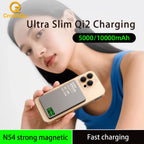 QI 2.1 Magnetic Powerbank Wireless Fast Charing Spare Portable External Battery for iPhone 12-17 Pro Watch Airpods 5000/10000mAh Car Mobile World