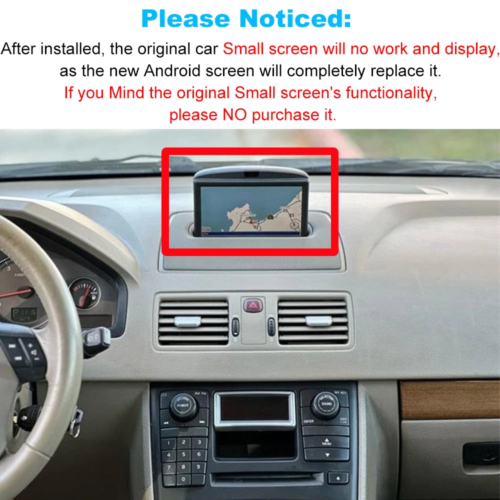 JIUYIN 10.1“ Car Radio Player For Volvo XC90 2004-2014 Android15 Multimedia Wireless CarPlay Audio Auto Video Stereo GPS Screen CM World