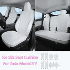 Ice Silk Seat Cushion for Tesla Model 3 Y Juniper 2025 Breathable Mat Seat Cover Cushion Replacement Pad Summer Car Accessories Car Mobile World
