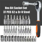 １Pc Krachtige 46pcs/set Carbon Steel Combination Set 1/4" Wrench Socket Spanner Screwdriver Household Motorcycle Car Repair Tool